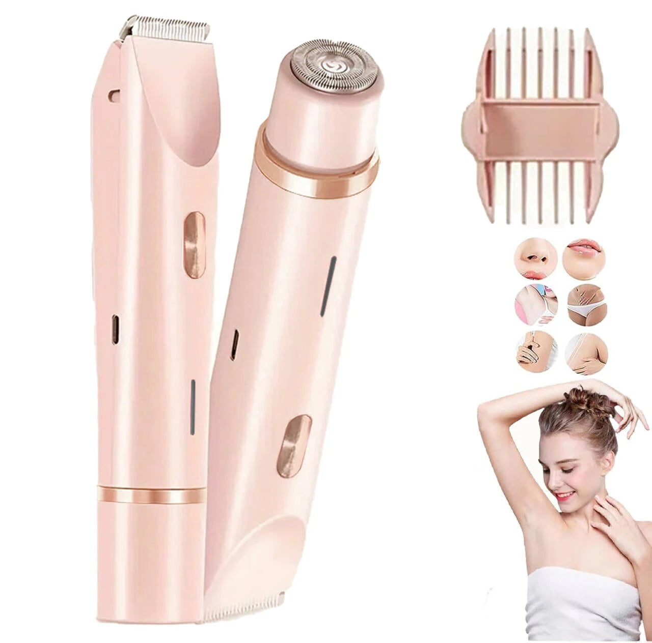 Women's Dual-Head Electric Trimmer & Shaver