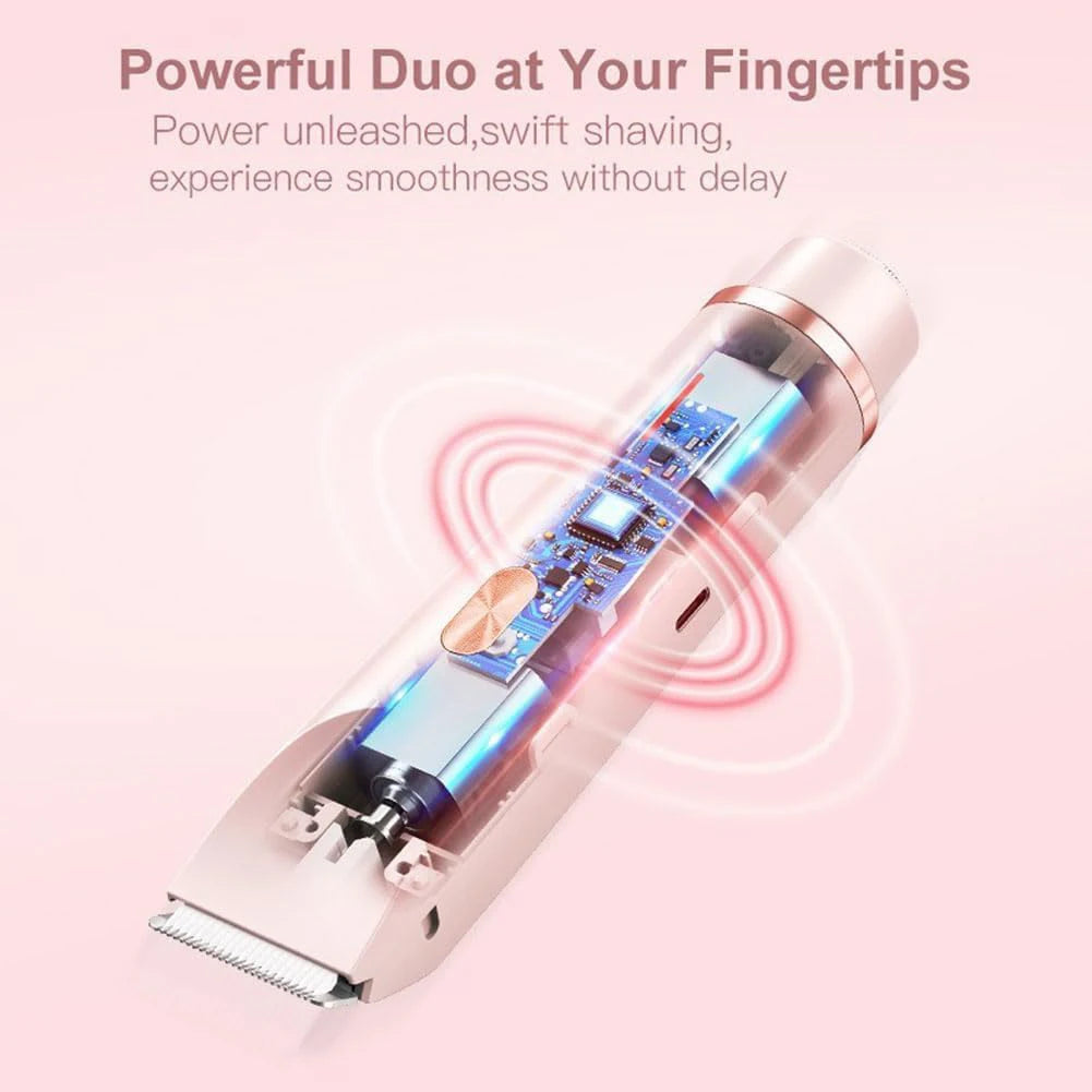Women's Dual-Head Electric Trimmer & Shaver