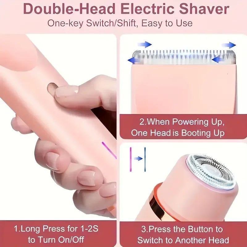 Women's Dual-Head Electric Trimmer & Shaver