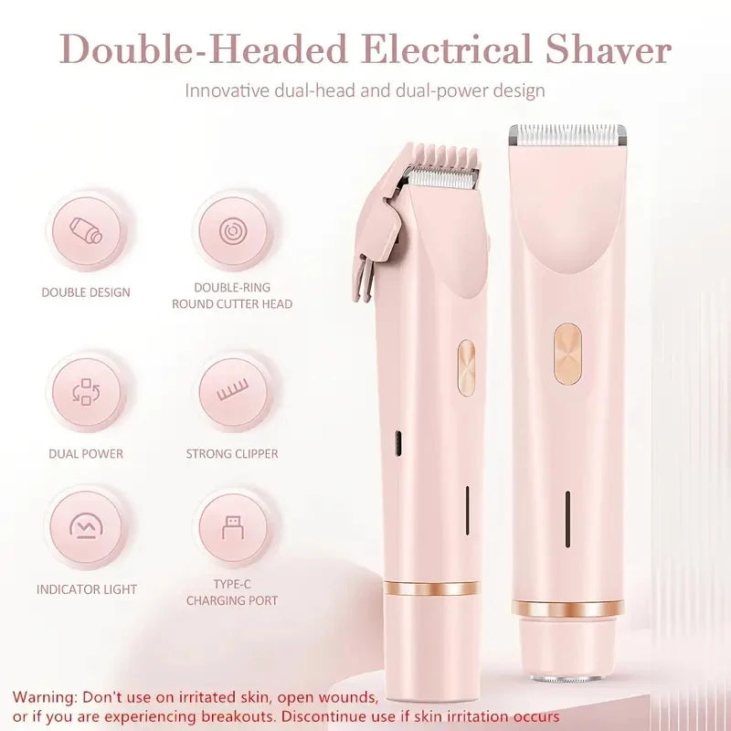 Women's Dual-Head Electric Trimmer & Shaver
